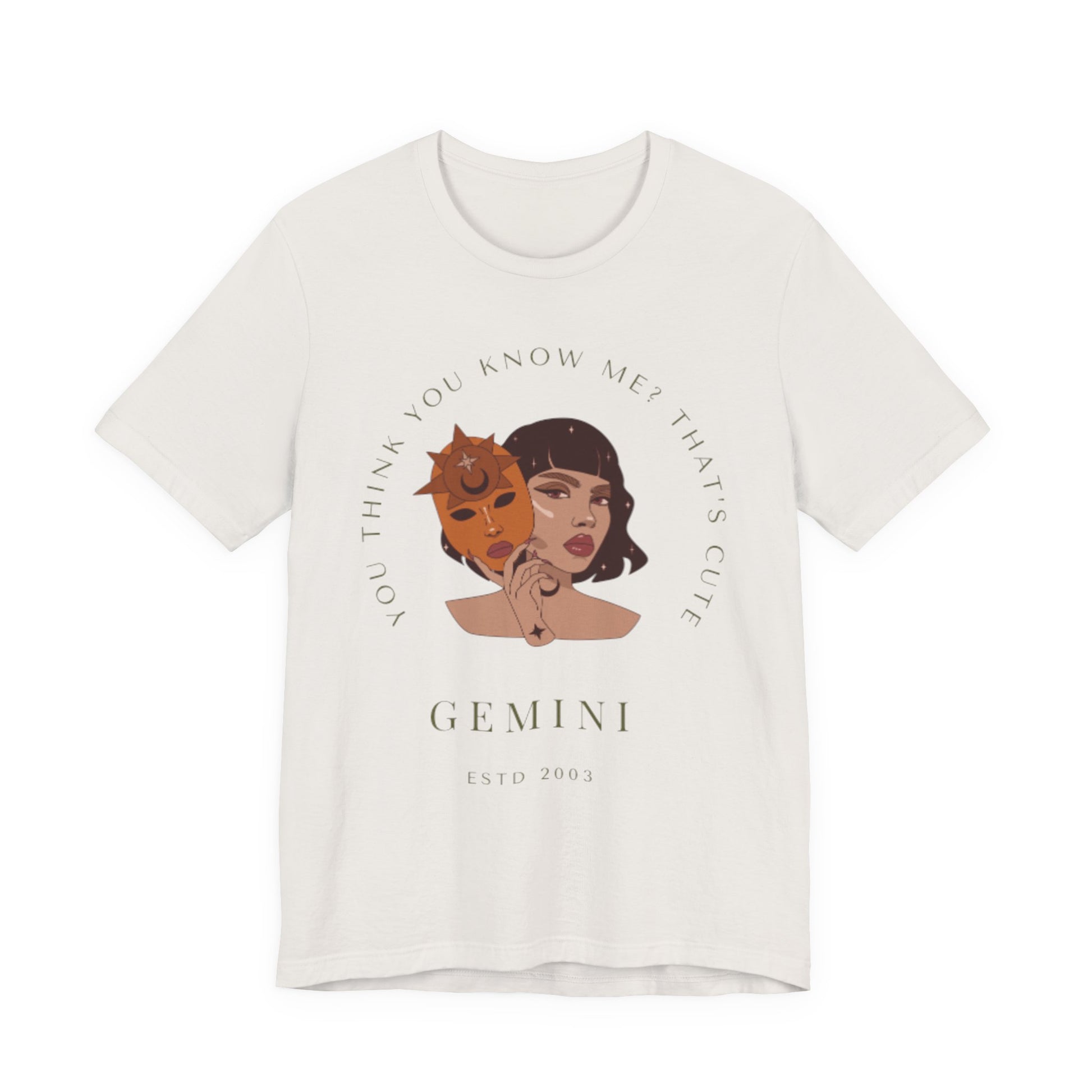 Gemini Zodiac Tee, Unisex Short Sleeve Shirt, Astrology Gift, Horoscope Top, Birthday Apparel, Zodiac Sign T-Shirt