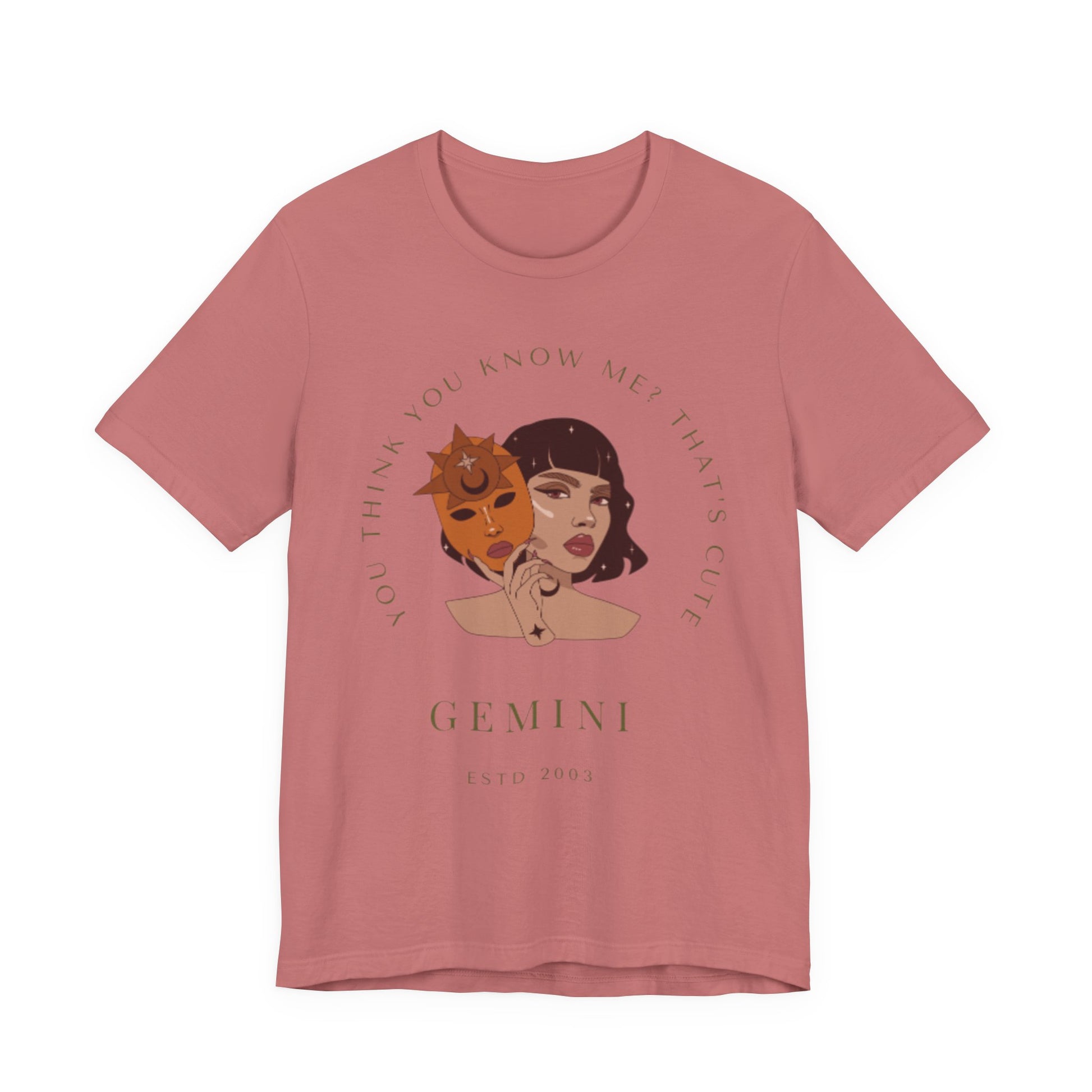 Gemini Zodiac Tee, Unisex Short Sleeve Shirt, Astrology Gift, Horoscope Top, Birthday Apparel, Zodiac Sign T-Shirt