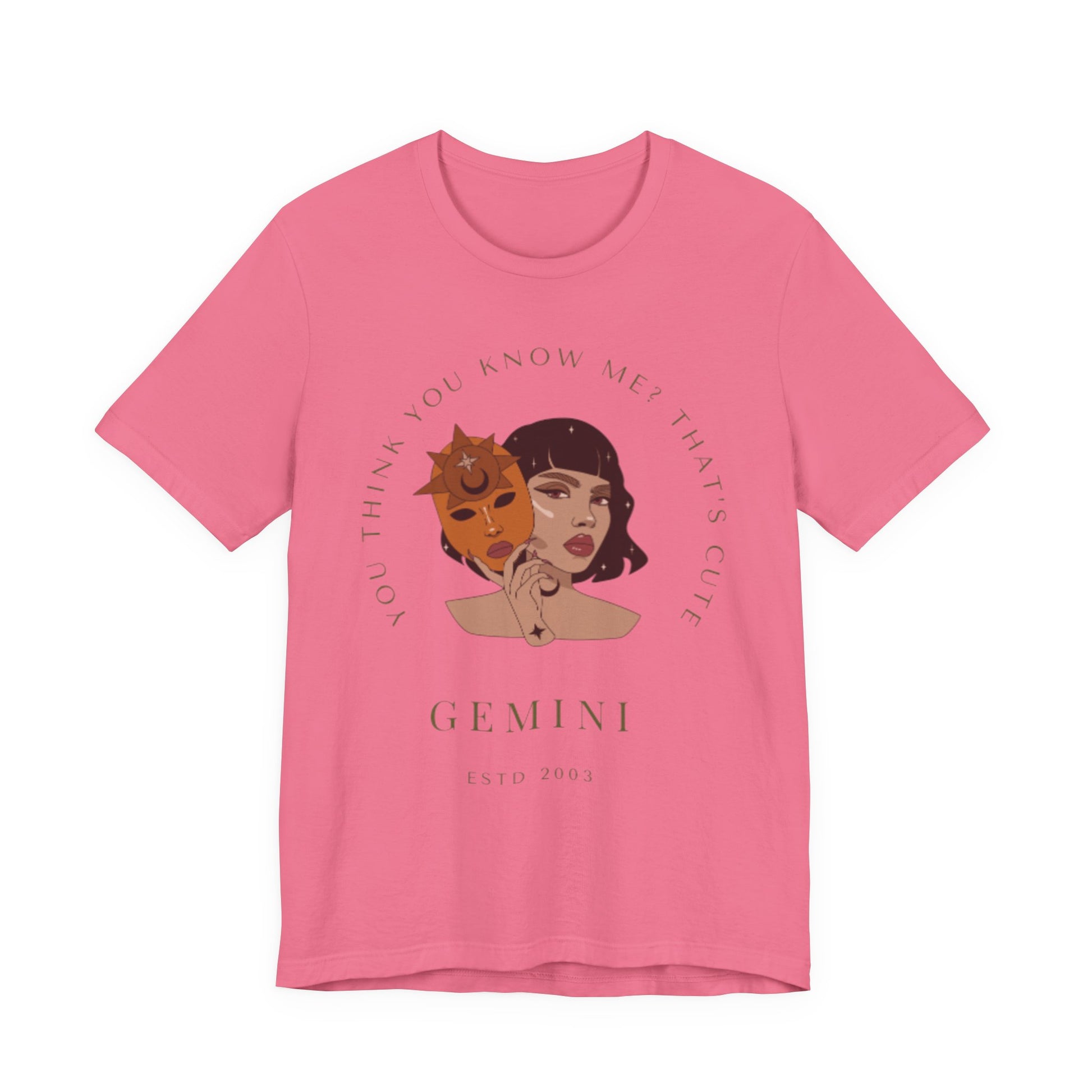Gemini Zodiac Tee, Unisex Short Sleeve Shirt, Astrology Gift, Horoscope Top, Birthday Apparel, Zodiac Sign T-Shirt