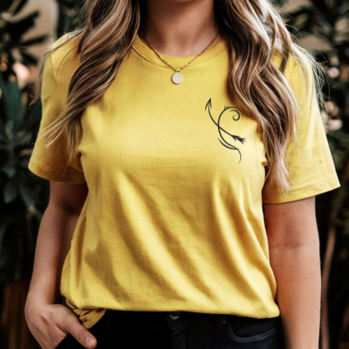 Sagittarius Minimalist Unisex Jersey Tee | Casual Everyday Wear, Summer Essential, Gift for Him/Her, Relaxed Fit, Graphic Tee