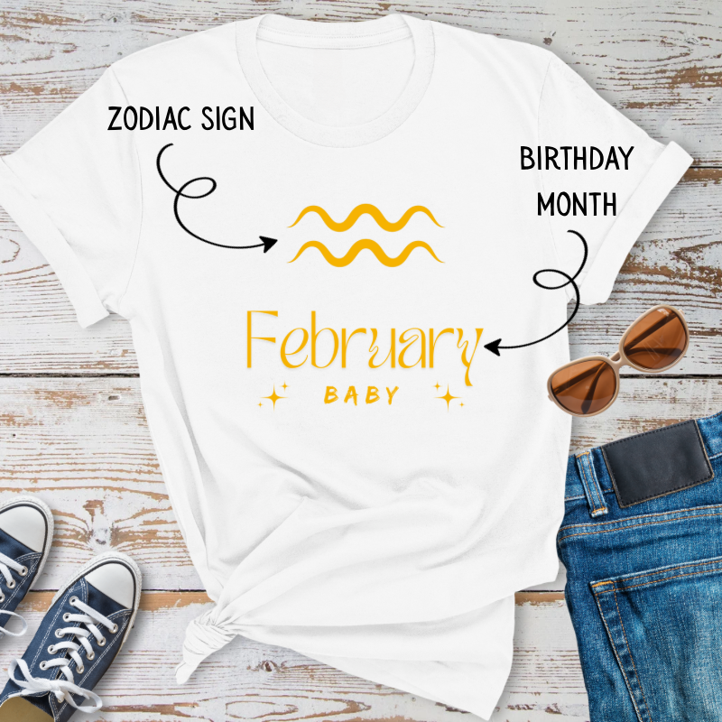 March Baby tee, Astrology Gift, Zodiac Sign Apparel, Birthday Shirt