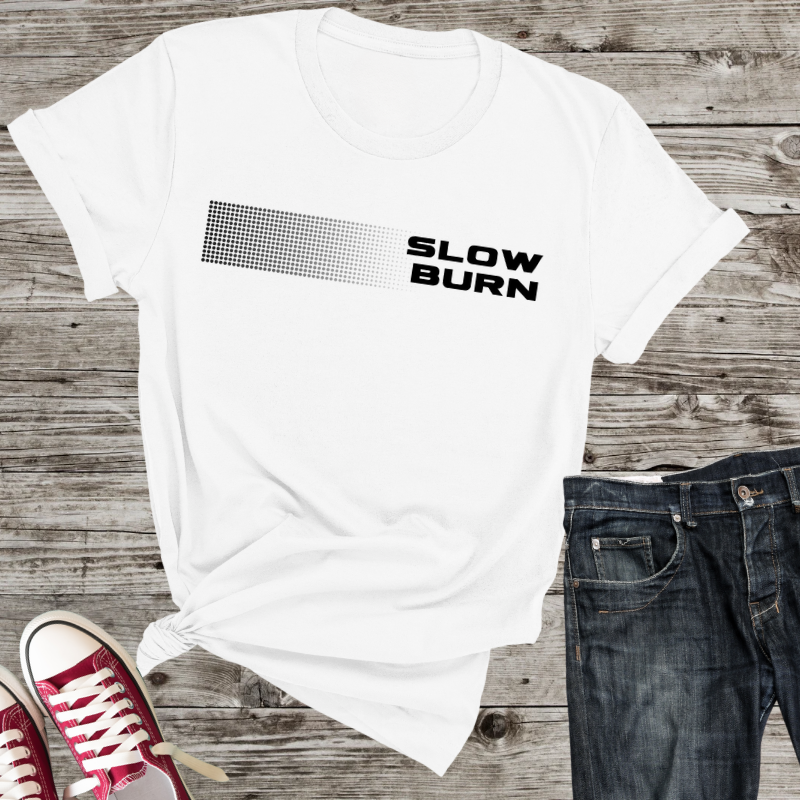 Slow burn unisex soft style T-shirt, casual wear