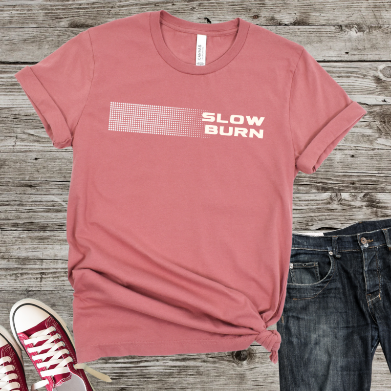 Slow burn unisex soft style T-shirt, casual wear