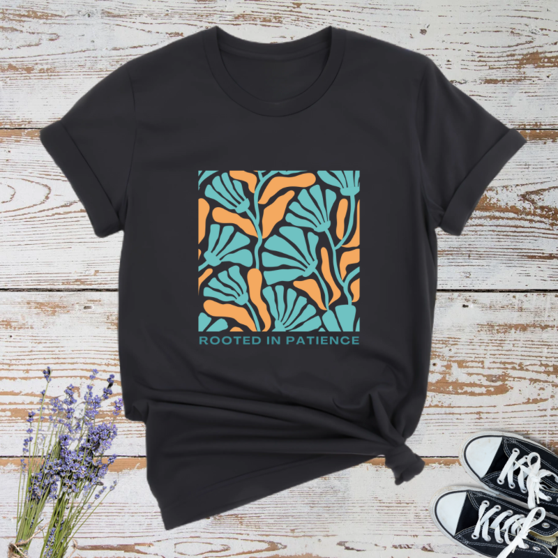 Rooted in Patience Tee, Inspirational T-Shirt for Mindfulness, Unisex Short Sleeve Shirt, Garden Lovers Gift, Relaxed Fit Apparel, [...]