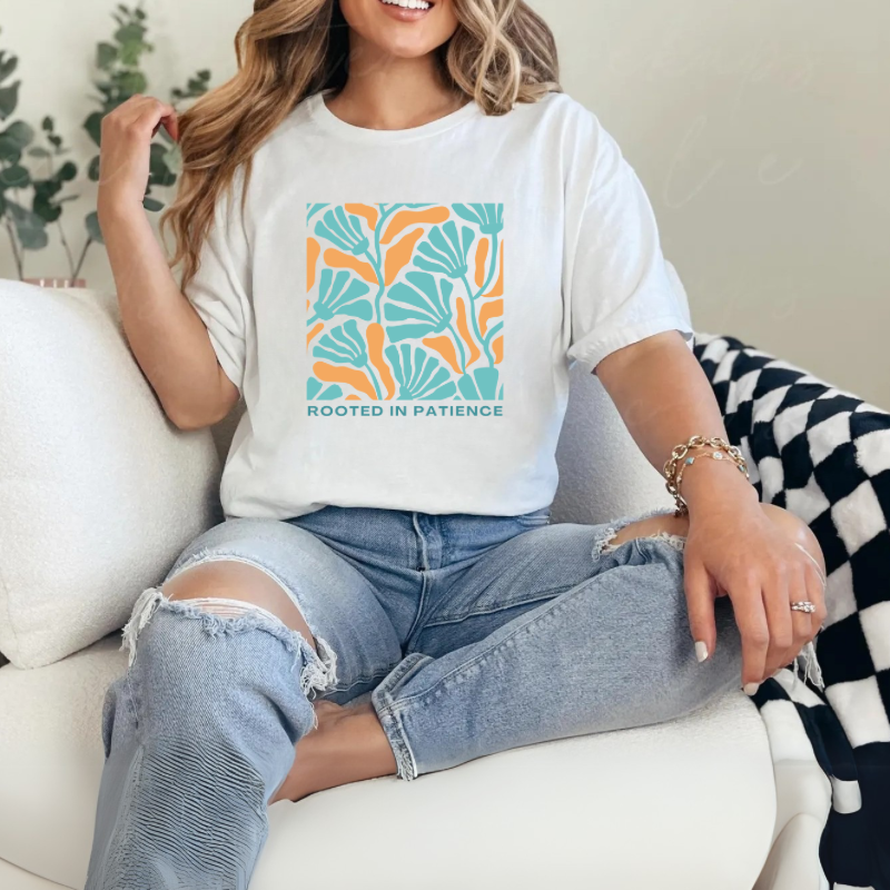 Rooted in Patience Tee, Inspirational T-Shirt for Mindfulness, Unisex Short Sleeve Shirt, Garden Lovers Gift, Relaxed Fit Apparel, [...]