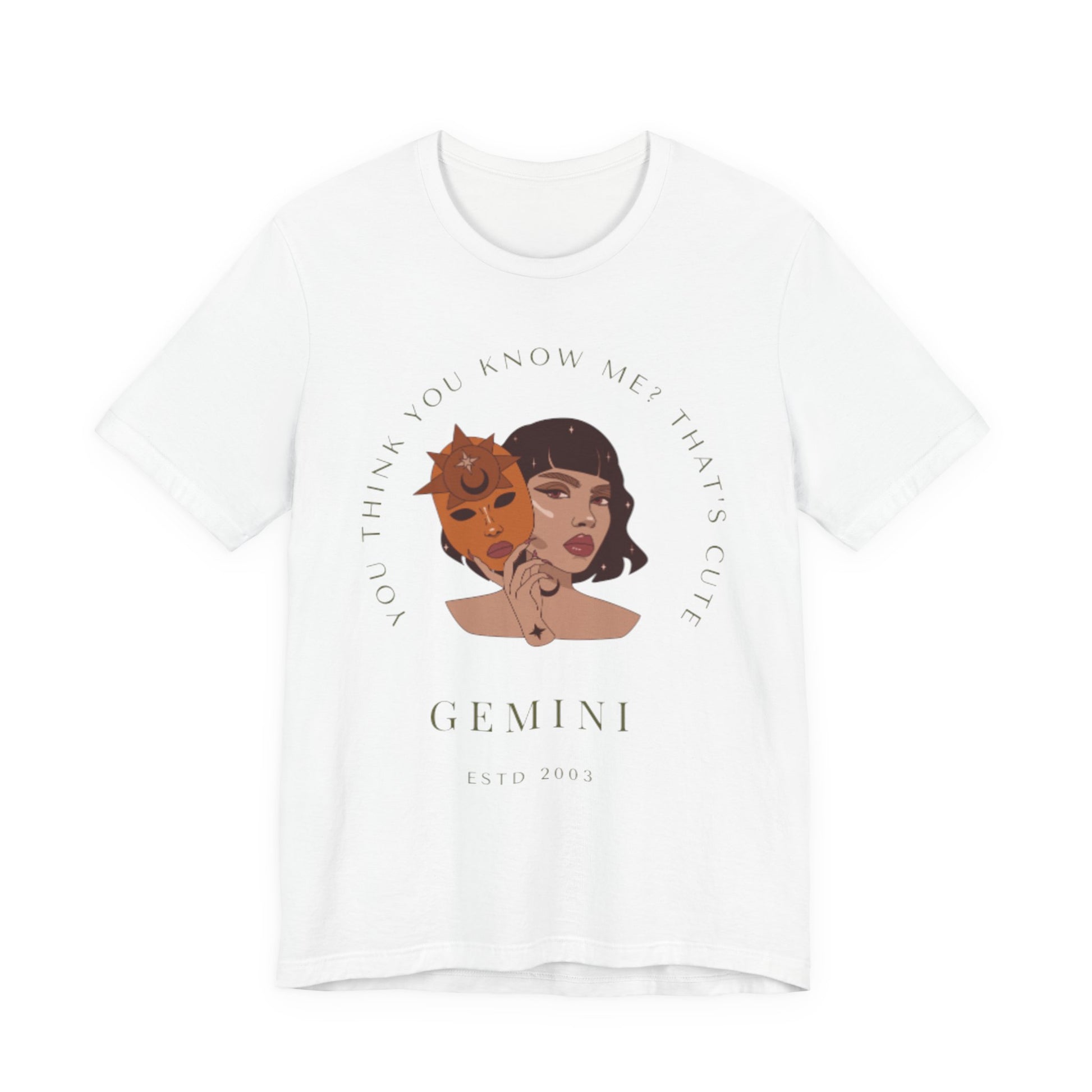 Gemini Zodiac Tee, Unisex Short Sleeve Shirt, Astrology Gift, Horoscope Top, Birthday Apparel, Zodiac Sign T-Shirt