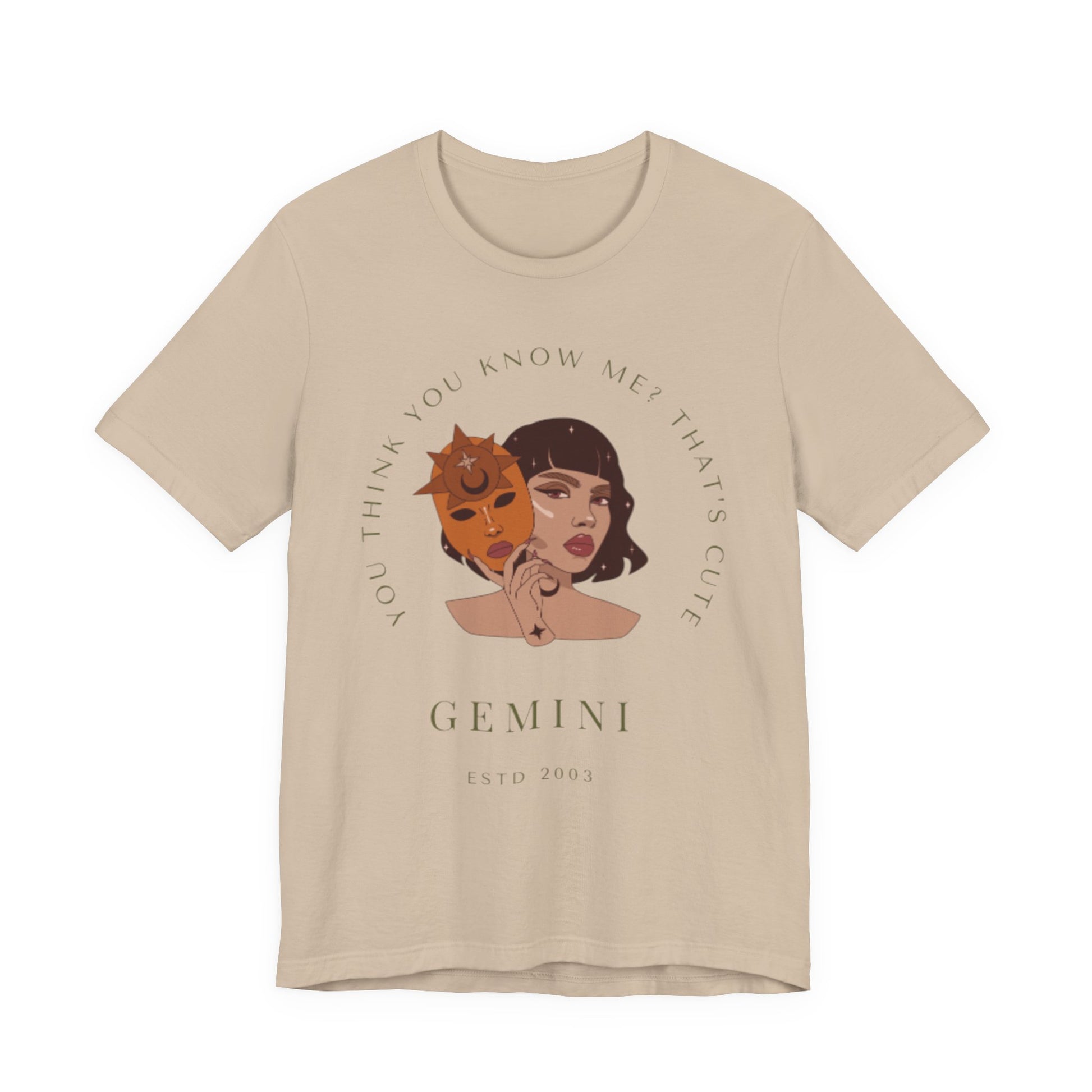 Gemini Zodiac Tee, Unisex Short Sleeve Shirt, Astrology Gift, Horoscope Top, Birthday Apparel, Zodiac Sign T-Shirt