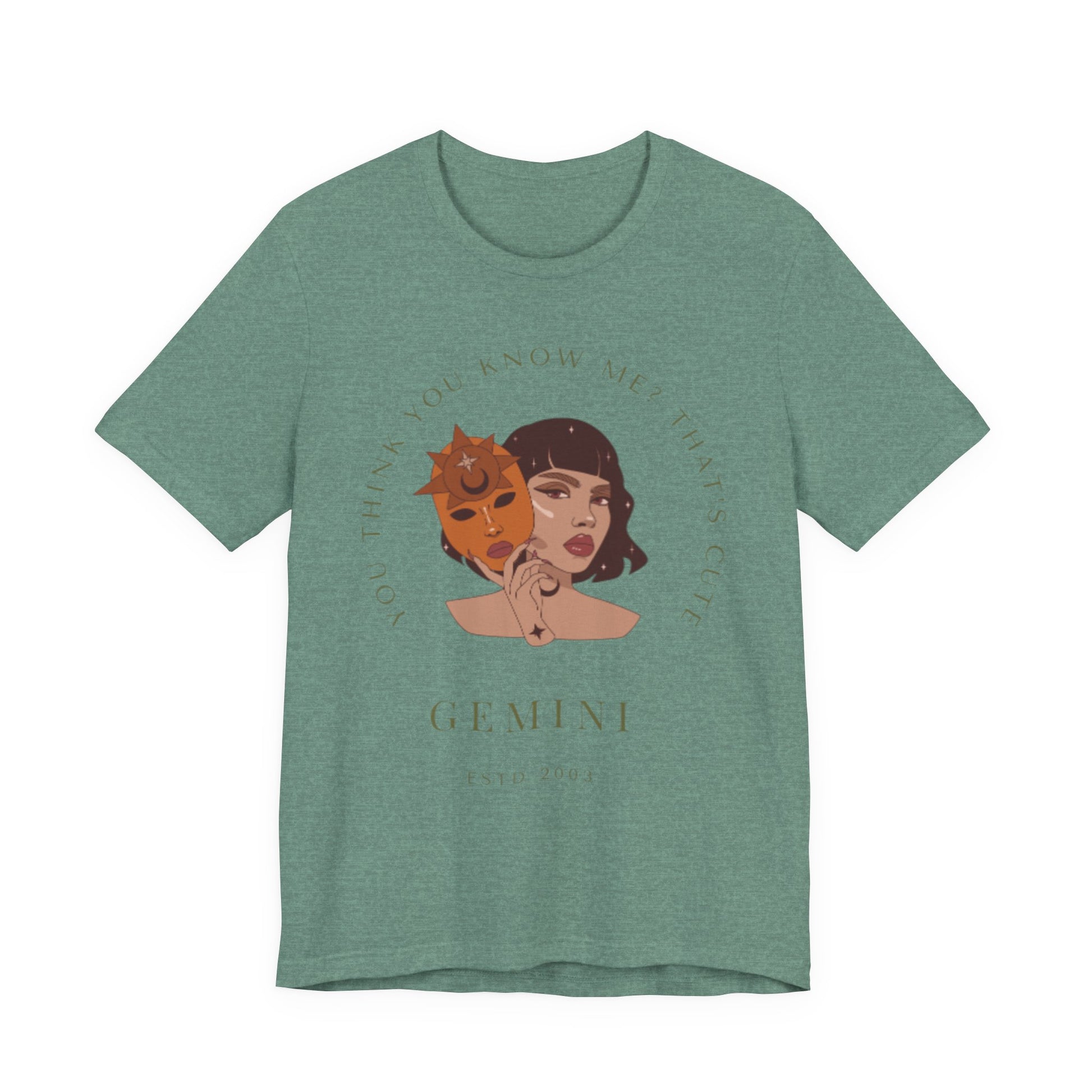 Gemini Zodiac Tee, Unisex Short Sleeve Shirt, Astrology Gift, Horoscope Top, Birthday Apparel, Zodiac Sign T-Shirt